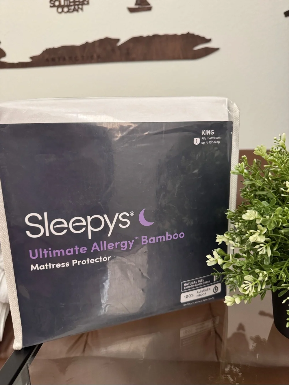 Ultimate Allergy Bamboo Mattress Protector — White (King)